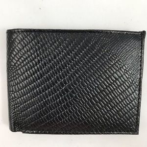 NWT Bijoux Turner Black Leather Men’s Wallet